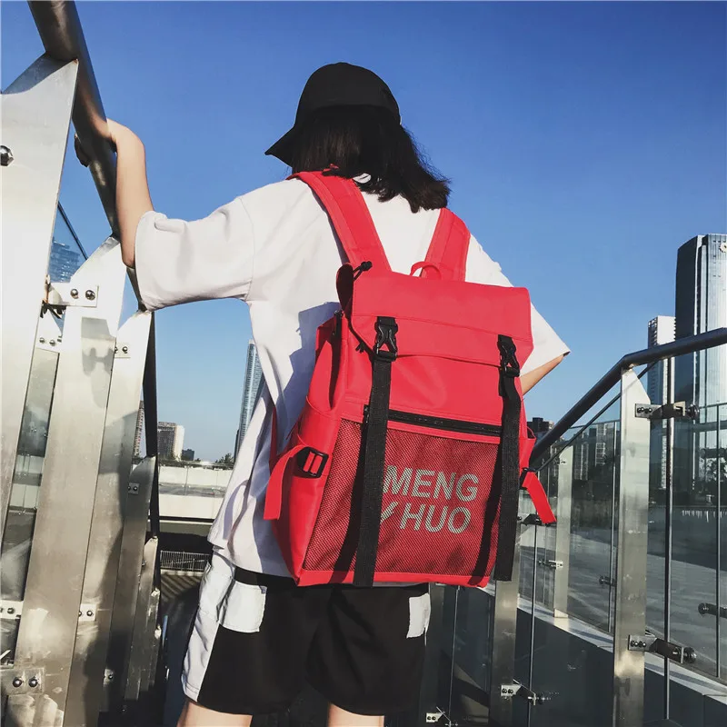 Menghuo Women Laptop Backpack Male School Backpacks Net Rucksacks Leisure for Teenager Travel Women Shoulder Mochilas School Bag (72)