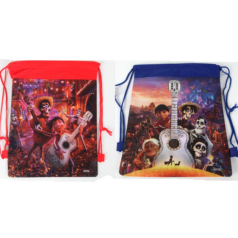 

Disney COCO Non-woven Bag Fabric Backpack Kids Travel School Bag Decoration Drawstring Gift Bag 12pcs