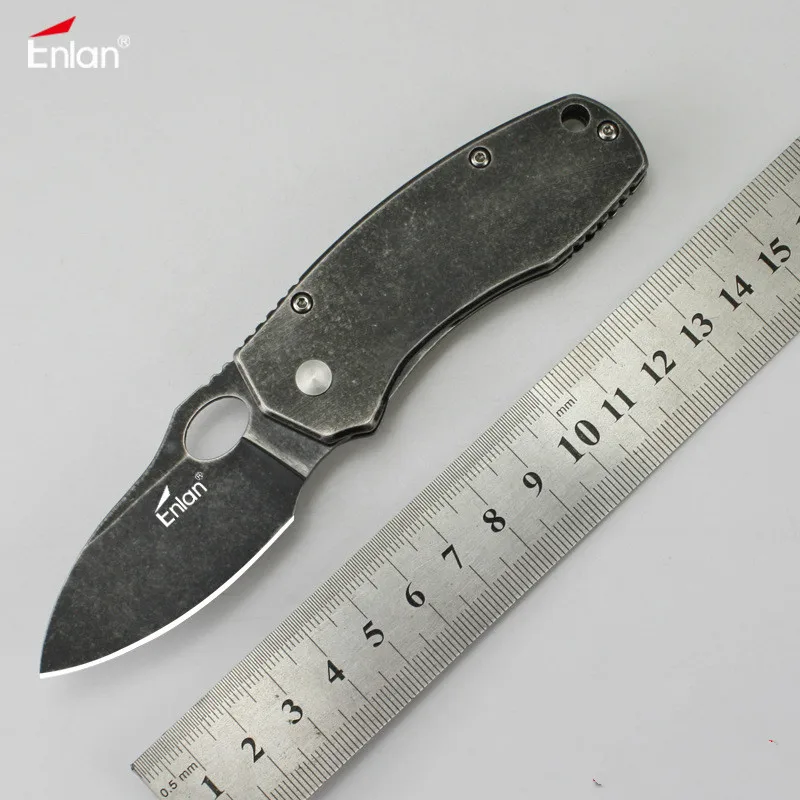 

Enlan EW105 Black Folding Knife 8Cr13Mov Blade EDC Camping Pocket Knife