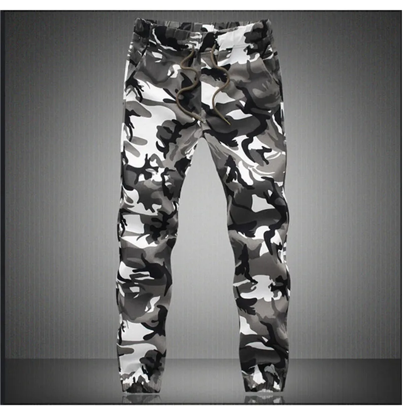 Skup M 5X 2020 męskie Jogger jesień ołówkowe spodnie haremki męskie spodnie wojskowe moro luźne wygodne spodnie cargo Camo Joggers