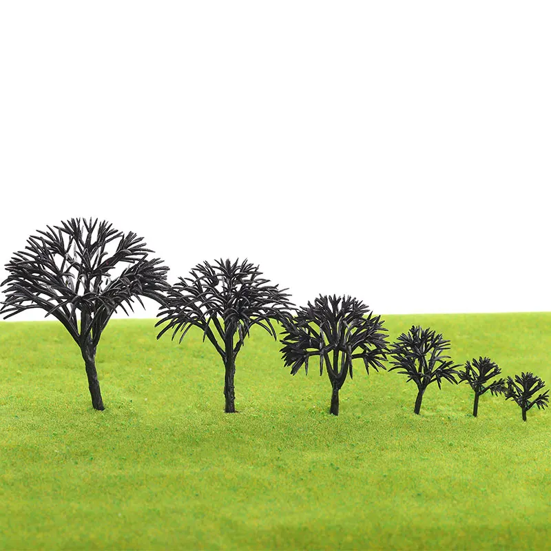 

10Pcs 6 Types 30-100mm Ho Scale Plastic Model Trees Trunks Without Leaves For Train Railway Wargame Buildings Diorama Miniature