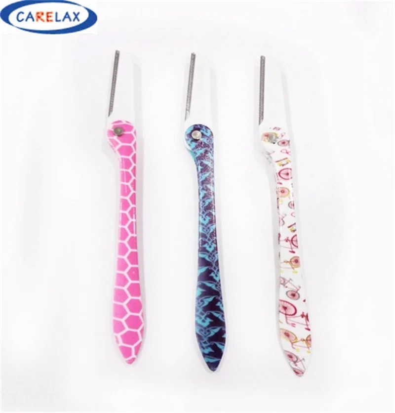 

3PCS/ Face & Eyebrow Hair Folding Shaper Razor Knife Shaver Trimmer Shaving Grooming Remover Kit for Fashion Women Ladies