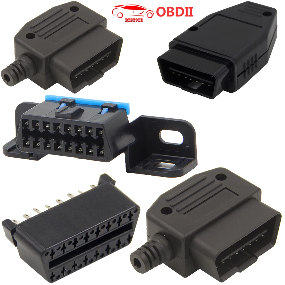 obd2 16pin Connector Adapter 16 PIN Female Male Port Car Diagnostic
