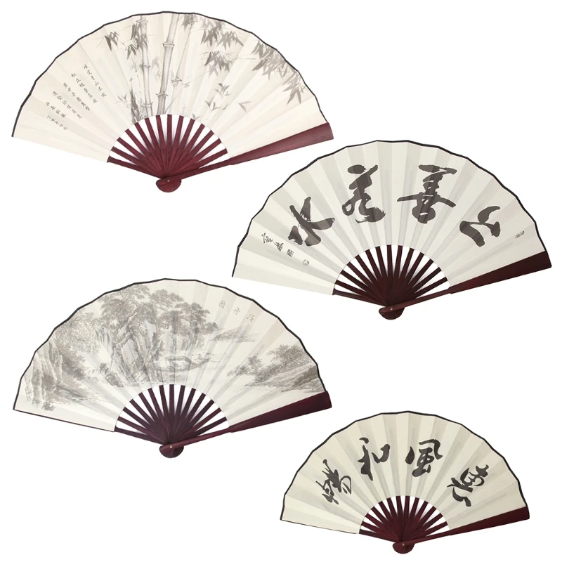Китайский стиль ручной складной Шелковый веер для свадебных мероприятий и вечерние принадлежности Красивая ручная работа