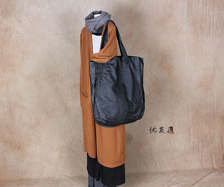 Сумка на плечо из натуральной кожи, женская наплечная сумка из мягкой коровьей кожи, сумка для отдыха, ручная сумка, новинка, размер 46*42 см