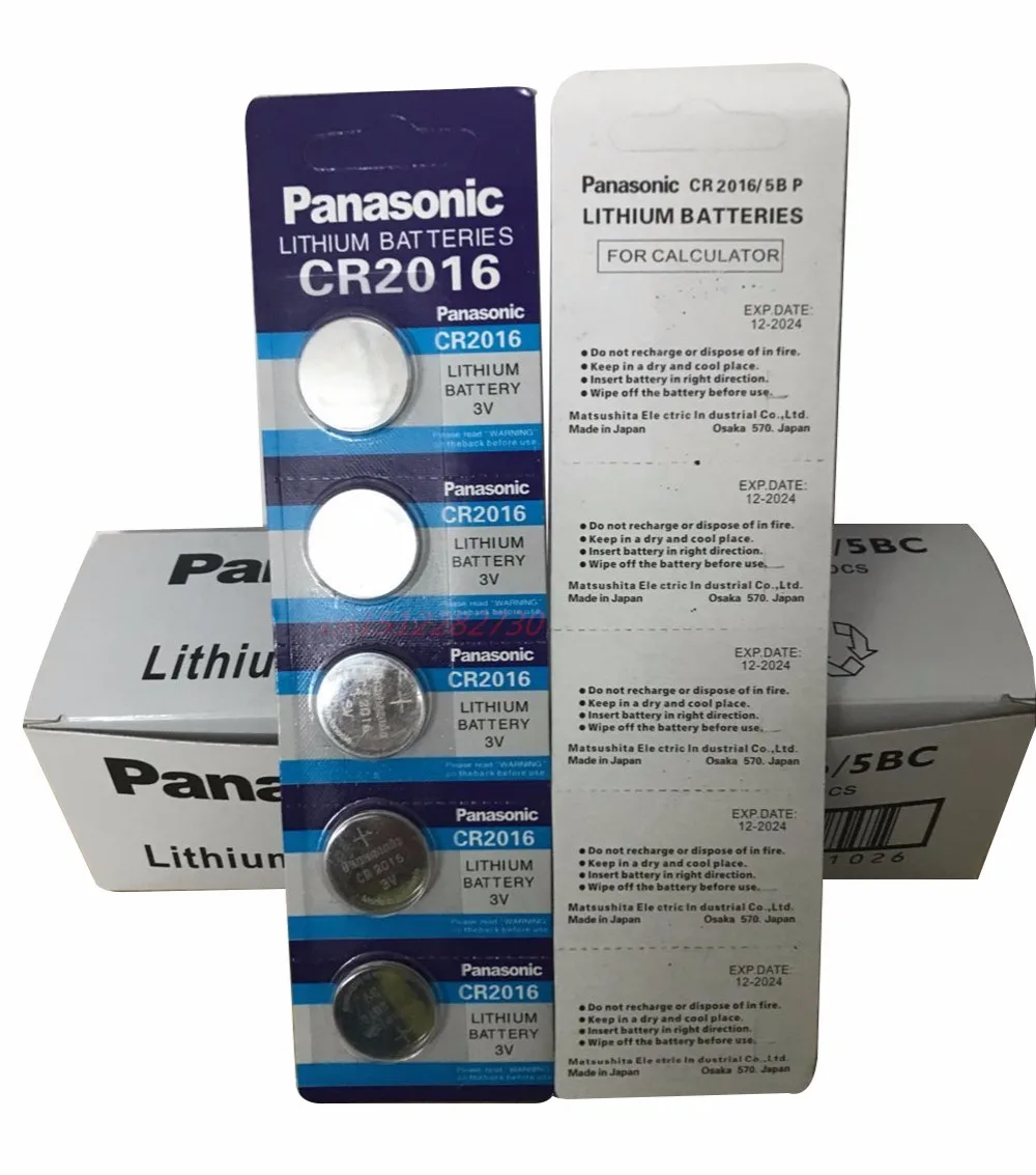 100 X original brand new battery for PANASONIC cr2016 3v button cell