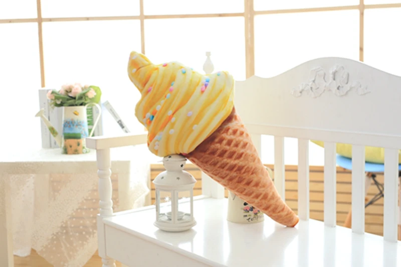 30CM New design 3D sweet ice cream pillow cushion car waist support cushion Soft Plush Stuffed Doll Toys Creative Pillow