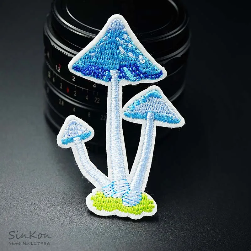 

Mushroom Size:4.6x7.2cm Iron On Patch Embroidered Applique Sewing Clothes Stickers Garment Apparel Accessories Badges