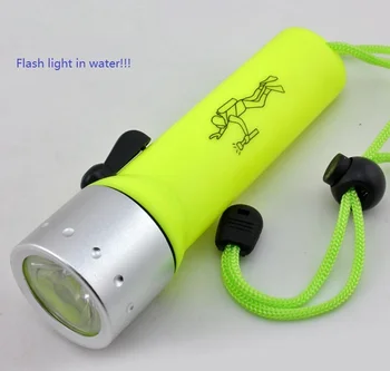 

Water proof flashlight for fishing or outdoor activities can be used in water