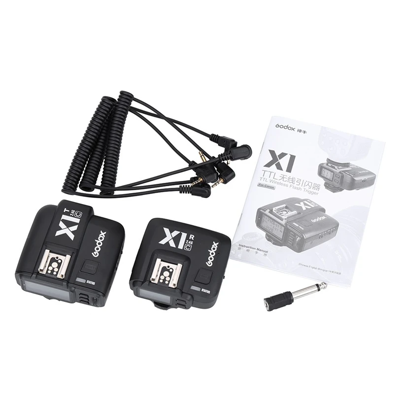 GODOX X1T C 2 4G беспроводной TTL HSS триггер передатчик для Canon + * X1R Godox V860IIC TT600 TT685C SK400II
