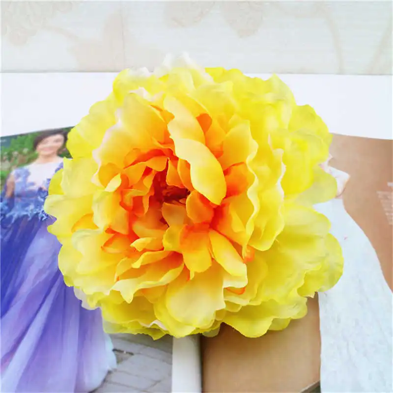 18cm Simulation of large peony flower head (7)
