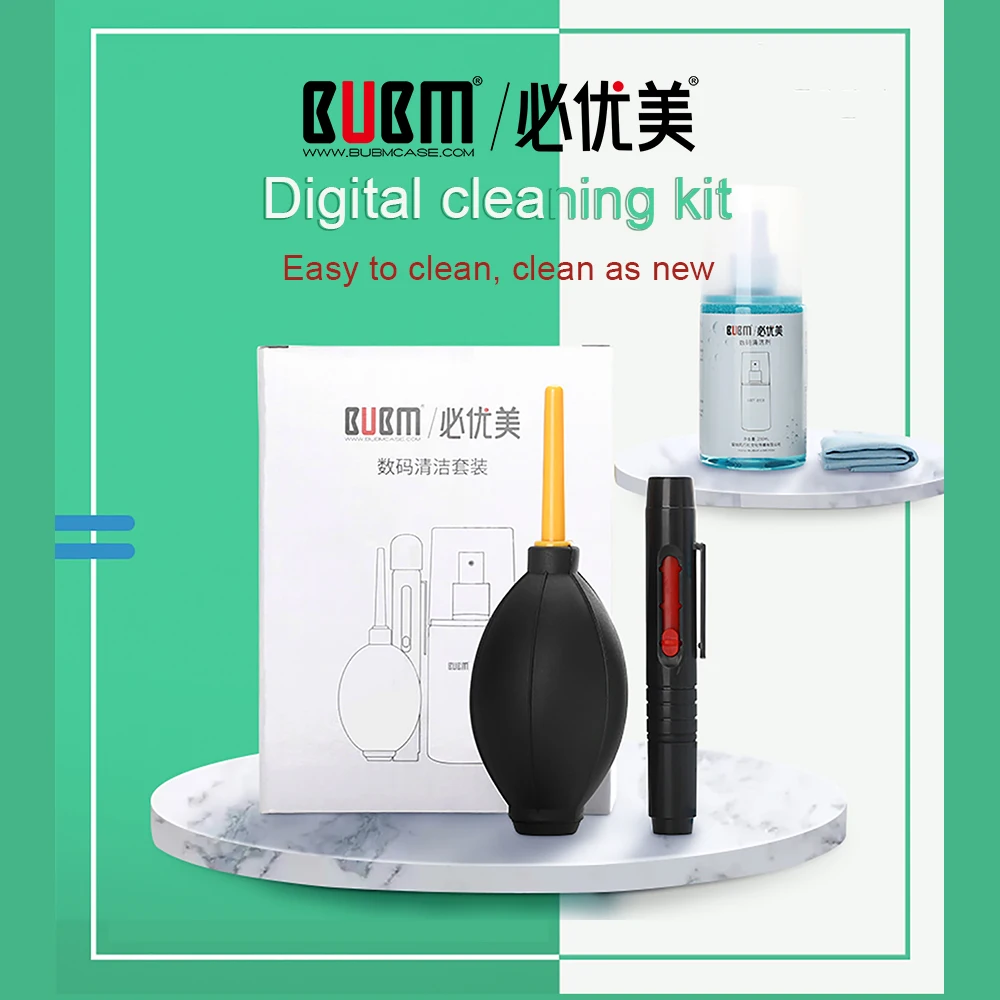 

BUBM Professional Digital Cleaning Swabs Kit Cleaning Set for DSLR Cameras, Lens and Sensitive Electronics Photography Cleaner
