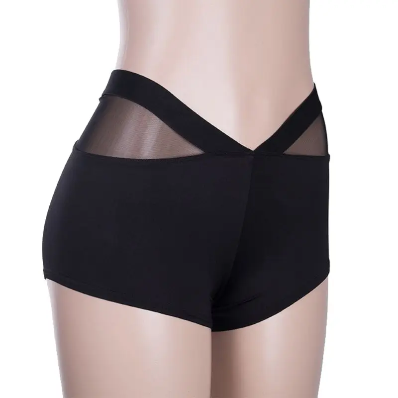 

Women Skinny Ruched Sport V Waist Band Mesh Patchwork Lift Hip Fitness Solid Running Gym Tights Pants