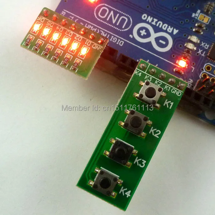 2PCS Key Switch Module For Arduino AVR PIC UNO MEGA2560 Breadboard NEW 