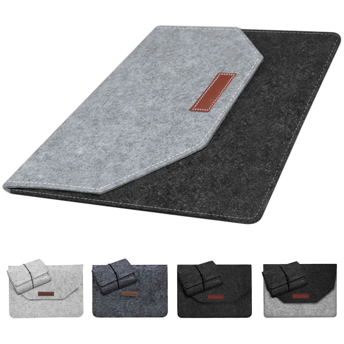 New Fashion Soft Bussiness Wood Felt Sleeve Bag Case For Apple Macbook Air Pro Retina 11 13 15 Laptop for Mac book 13.3 inch