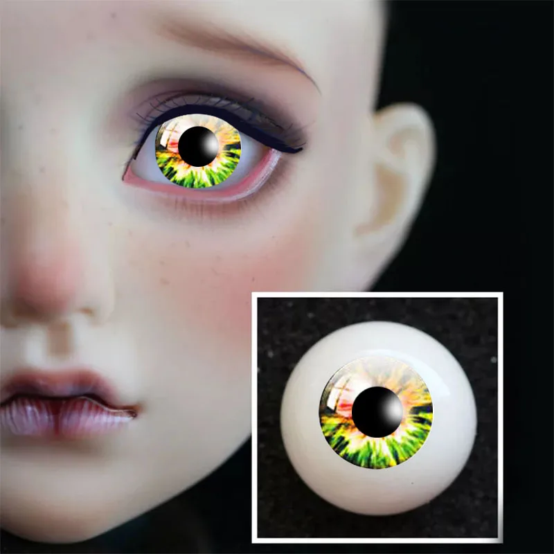 Новинка 1 пара DIY акриловые BJD Eyes 5 синий фиолетовый серии цвета 14 мм 16 18 20 22