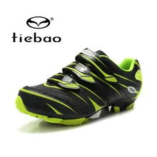 Tiebao Road Racing Bike Shoes Ultralight Mens Breathable Athletic SPD Self-locking Professional MTB Cycling Bicycle Shoes 4color