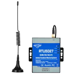 Аналоговый преобразователь мониторинга сигнализации для уровня жидкости PM2.5 ветер Скорость Напряжение мониторинга 3g 4G Modbus шлюз RTU5027A