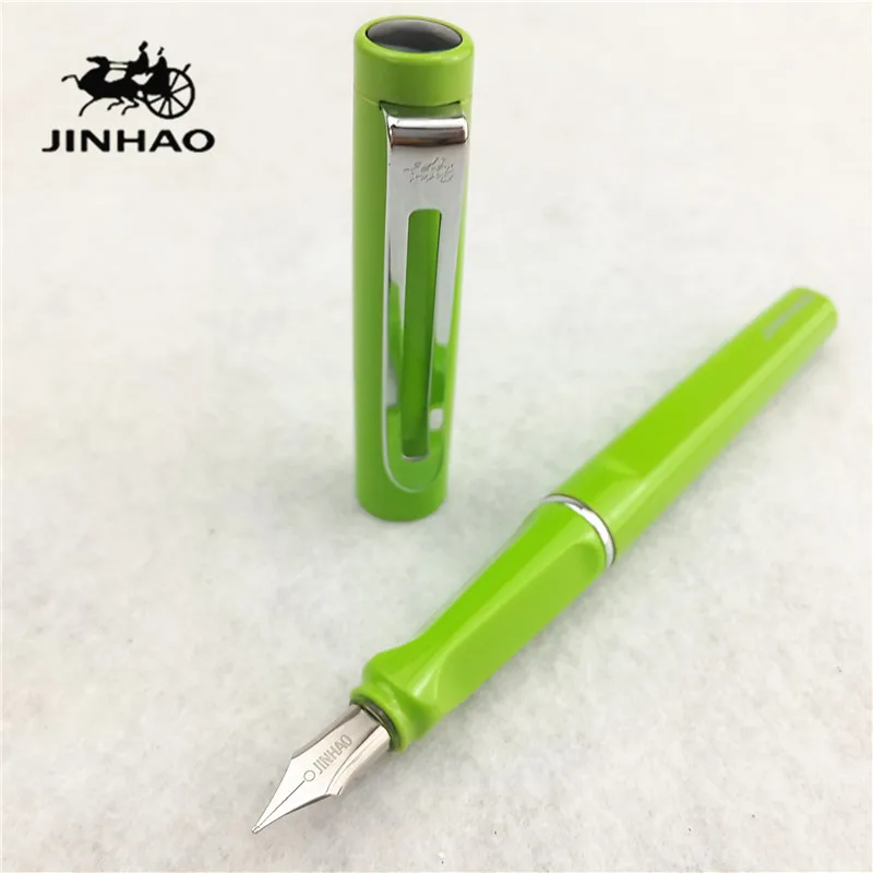 1 шт./лот Jinhao 599 авторучка светло зеленый цвет ручка Серебряная Клип stylo Материал