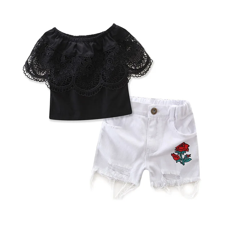 Cute Infant Baby Girls Vest Top PP Shorts Bottoms Clothes Kid Lemon Outfits 0-4Y