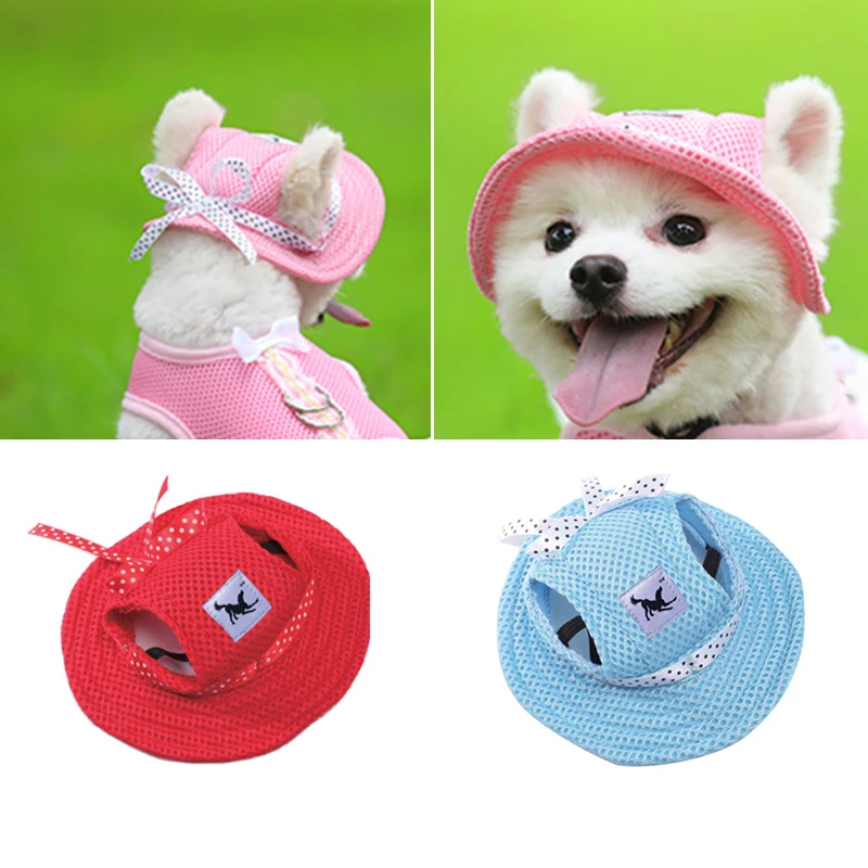 1pc Summer Small Pet Canvas Cap Dog Outdoor Baseball Visor Hat Puppy Sunbonnet Chihuahua Products | Дом и сад