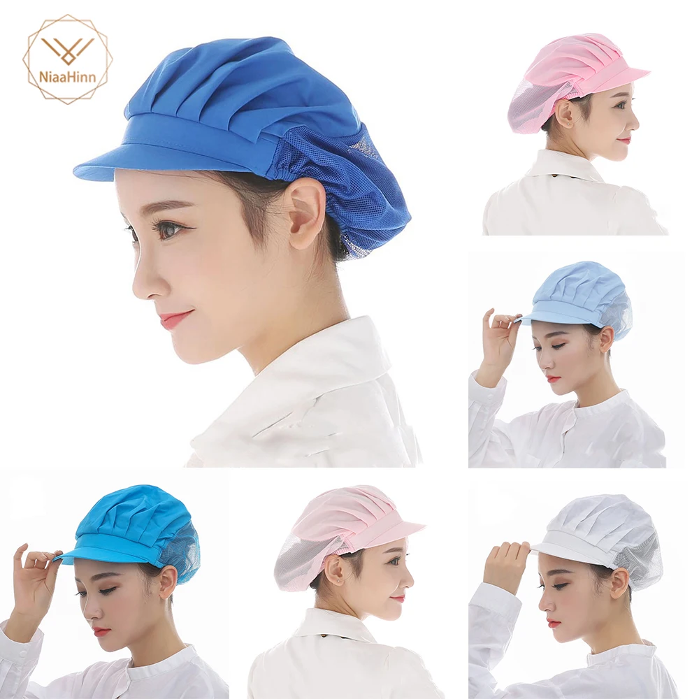 

New Elastic Kitchen Hat Men Women Chef Hat Restaurants Accessories Dustproof Cooking Cap Breathable Hotel Cook Cap Work Uniform