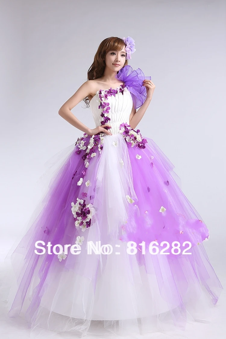 colourful ball gowns
