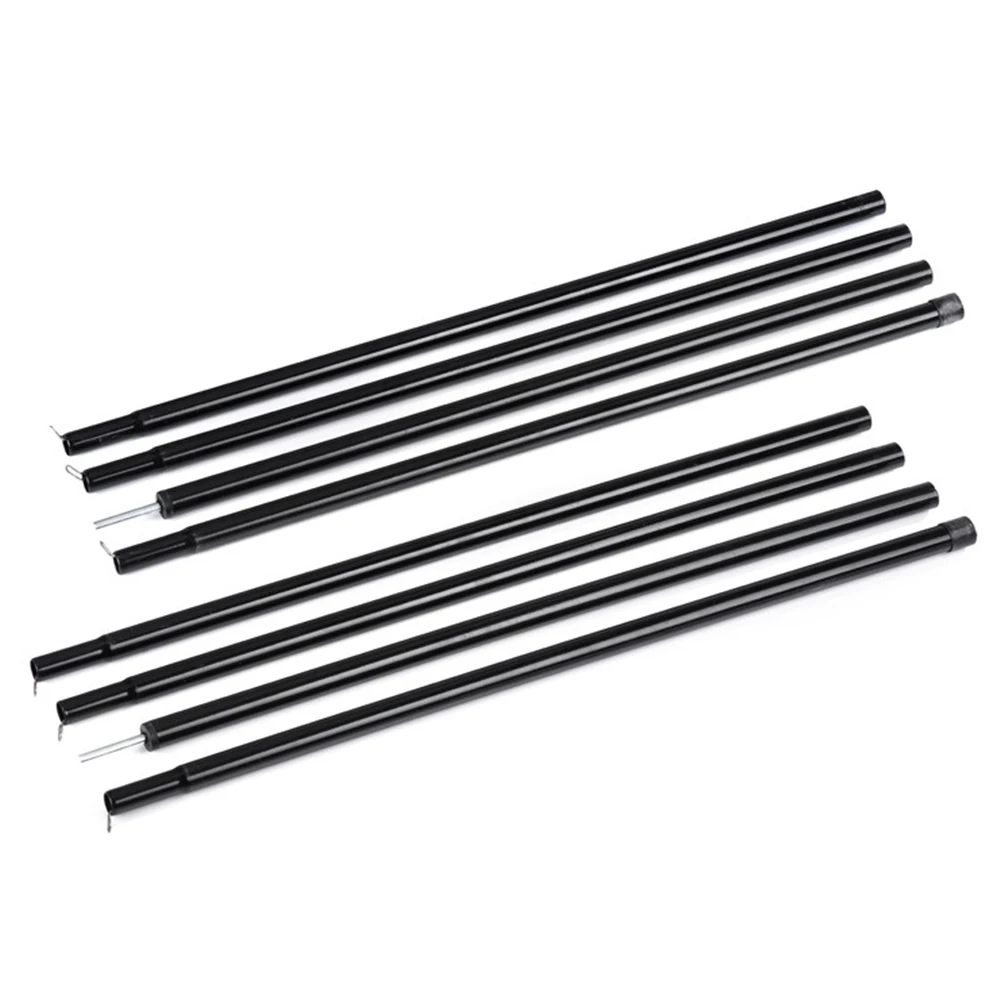 

8pcs Outdoor Black Frames Tent Poles Set Support Portable Storage Bag Bar Replacemet Canopy Camping Awning Bracket Accessories