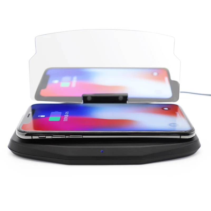 Беспроводное Автомобильное зарядное устройство Qi для iPhone X 8 Plus автомобильный GPS