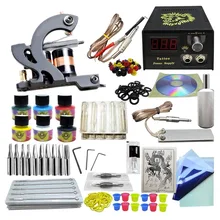 Anmas Rucci полный 1 татуировочный пистолет 6 цветных чернил комплект питания для начинающих