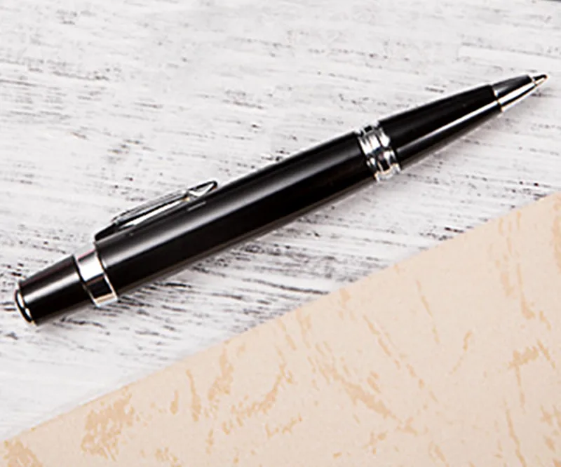 Роскошная Черная шариковая ручка короткая ручка школьные принадлежности blance дизайн мини mb шариковая ручка серебряный зажим и отделка