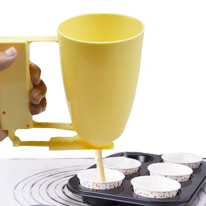 

Handheld Batter Funnel Paper Cupcake Making Tool Baking Separator Egg Tart Meatball Extrusion Tool