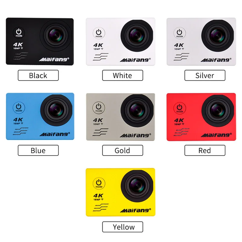4 к 30FPS 16MP Wi Fi действие камера 2 дюймов спортивные HD 1080 P 60fps подводная Депортива go