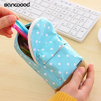 

2017 Creative mini School bag Pen Case Student's Canvas Pencil Case Student's Pen Bag