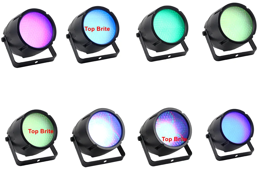 2 шт. новое видение Magic Par 169 шт. LED Par-прожектор со светодиодами RGB DMX сценическое освещение эффект DMX512 Master-Slave светодиодный плоский для DJ Disco вечерние KTV