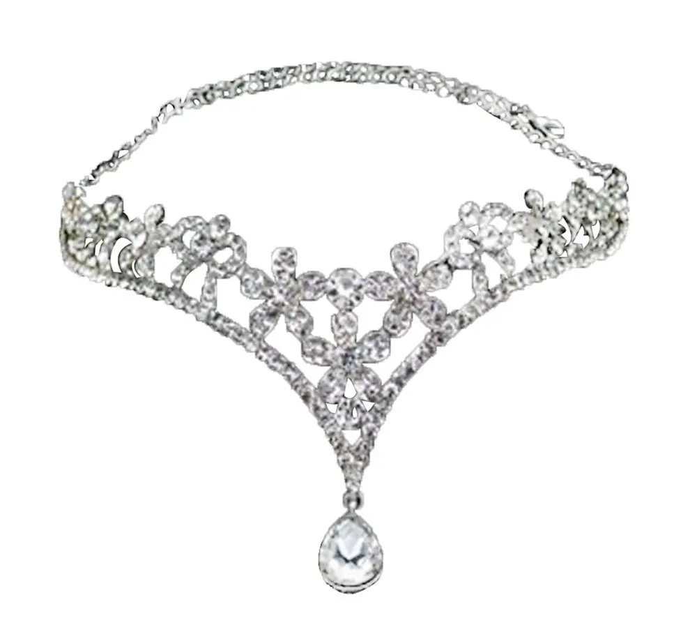 FOONEE Rhinestone Wedding Bridal Heart Crowns Tiaras Headpiece for Pageant Quinceaneras (3)
