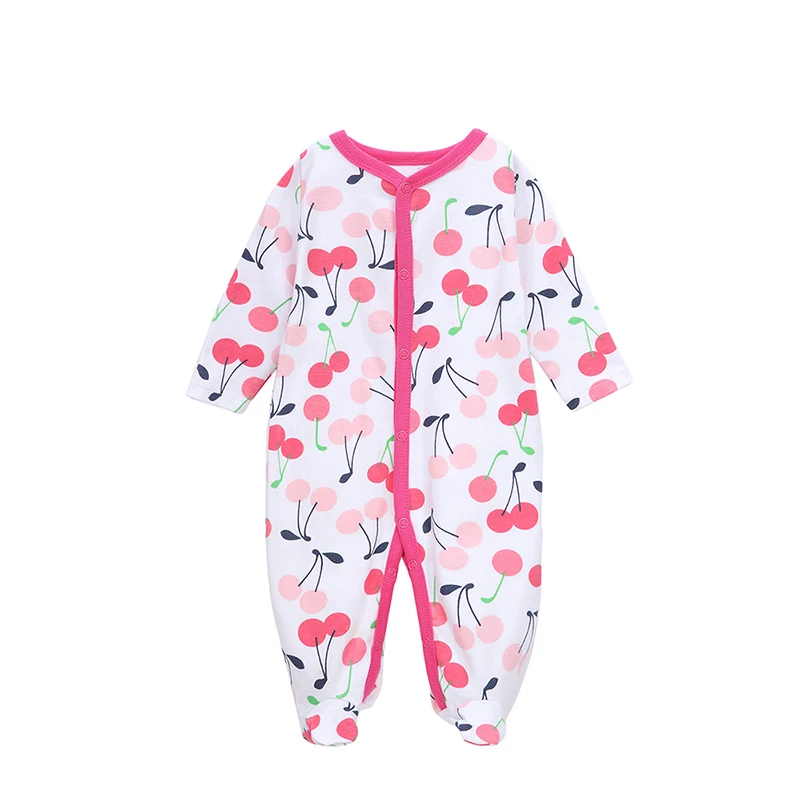 

Mother Nest 2019 Newborn Baby Girl Boy Clothes Baby Rompers Long Sleeve Cotton Sleepwear Pajamas Infant clothing 0-12 M