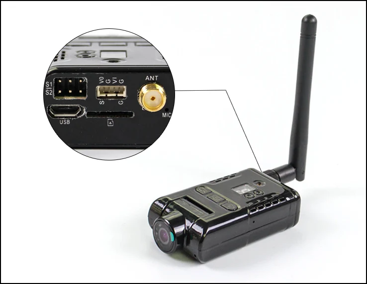  SKY-HD01 5.8G 1080P HD FPV Wireless Transmitter DV Camera AIO (SKY HD01 5.8Ghz 1080 P HD FPV Wirele