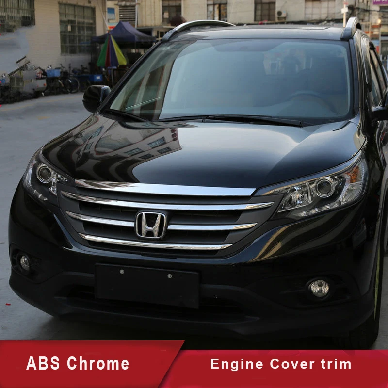 Аксессуары для Honda CRV 2012 13 14 15 16 ABS Хромированная передняя решетка капота отделка автомобиля Стайлинг