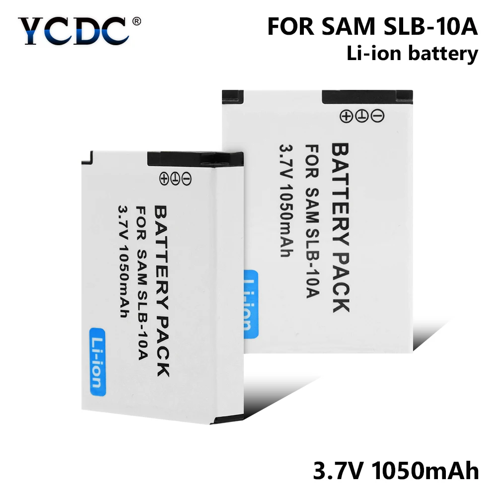 1/2 штук 3,7 V 1050 мА/ч, SLB-10A/SLB10A/SLB 10A Камера Батарея для samsung ES50 ES55 ES60 ES63 EX2F P800 P1000 PL50 PL51 PL55