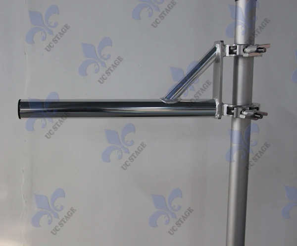 

Aluminum Post To Hang Lights On Truss/ 50mm Diameter Long Pipe With Two Clamps