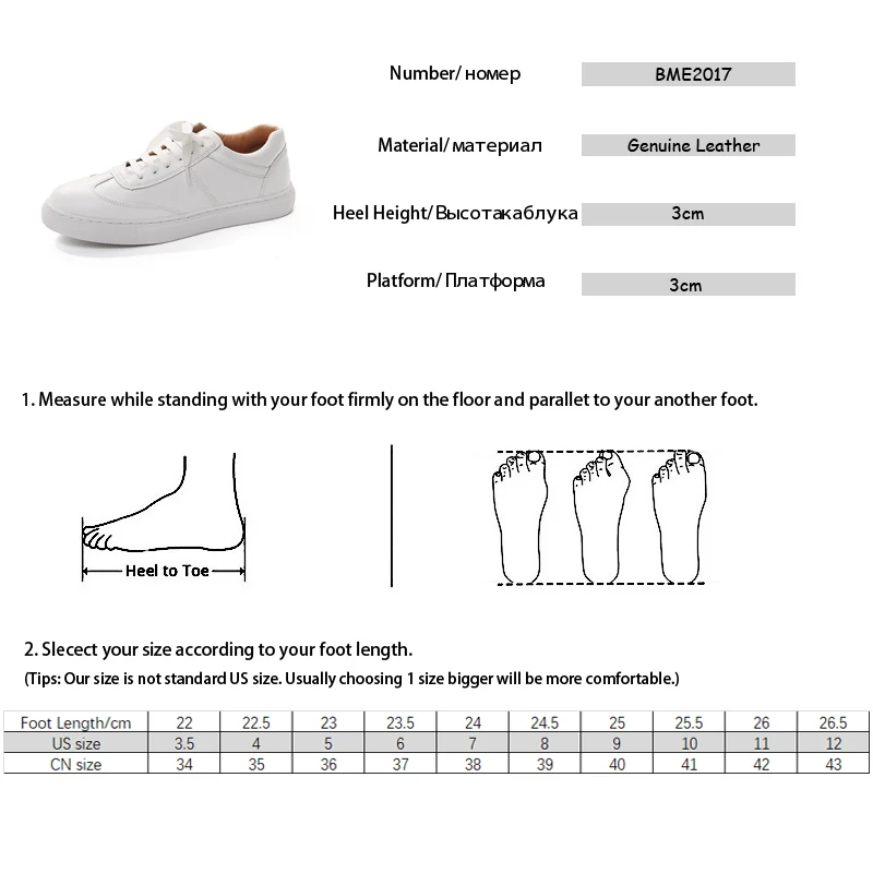 Baimier Genuine Leather White Women Sneakers Spring Street Style Lace up Running Shoes Casual Comfortable Women Flat Shoes