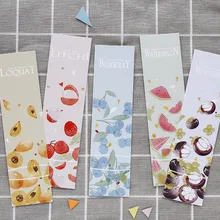 30 шт./компл. Новинка переворачиваться Mr фрукты Бумага Закладка для книги книга держатель карты Сообщения Рекламные Подарочные канцелярские товары