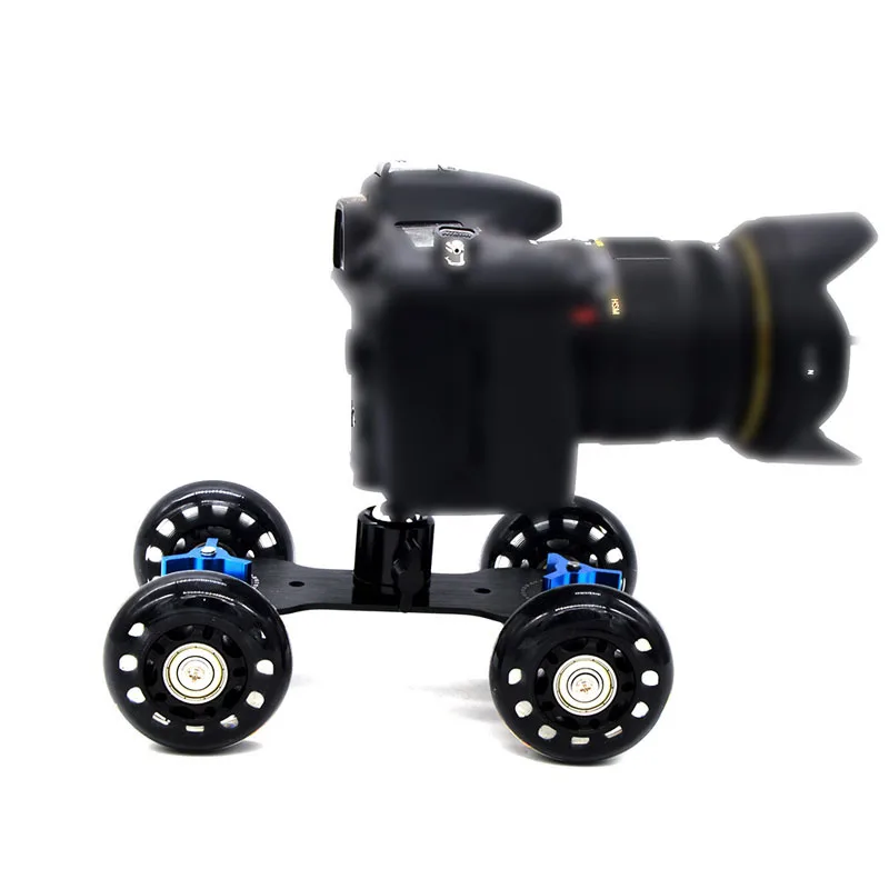 Desktop DSLR Camera Video Wheels Rail Rolling Track Slider Car Skate Glide Toy @JH
