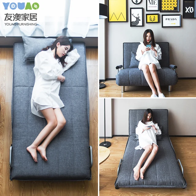 Best Price 58cm Folding Floor Sofa Bed Single Person Office Adult Nap Simple Sleeper Sofa Bed Modern Couch Chair Bed For Living Room