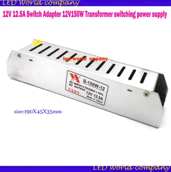 

Single Output DC Power Supply 12V 12.5A 150W Transformer 100-240v AC To DC12V For LED Strip 5050 3528 Display Light CNC CCTV