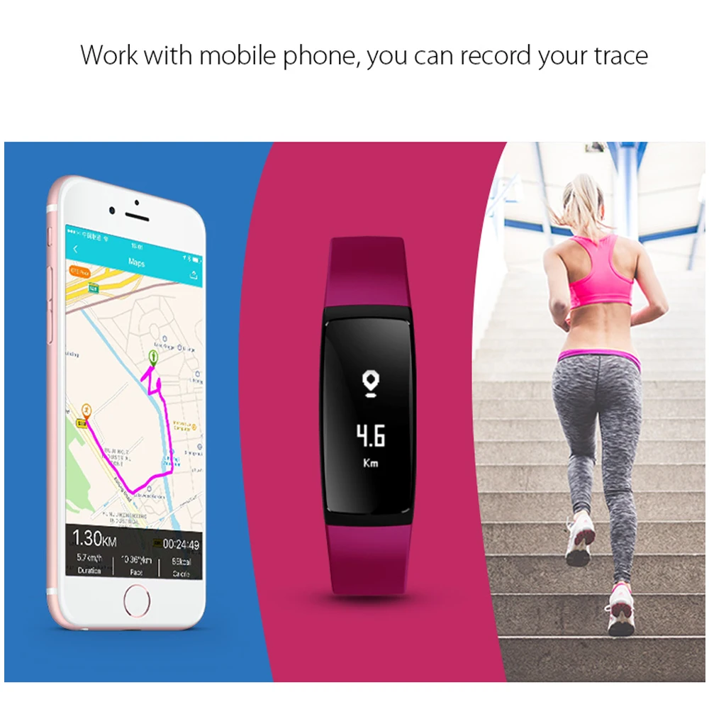 V07 крови Давление часы браслет монитор Cardiaco Relogios Montre кардио трекер IP67 Smart Watch Sport