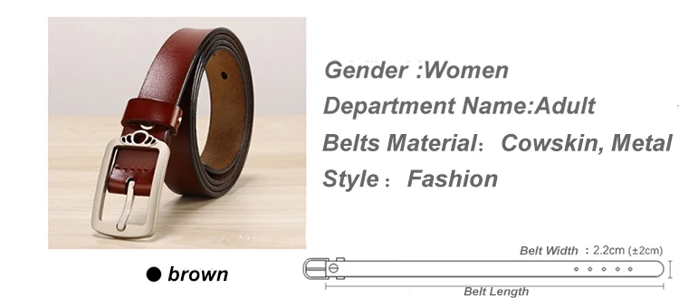 [LFMB]women genuine leather fashion all-match belt Leather women belt famale cowhide leather Pin buckle waistband belts3