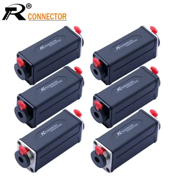 

100pcs R Connector 3PIN XLR/Jack 6.35mm Dual Function Panel Mount Adapter Speakon Extended Straight Adapter