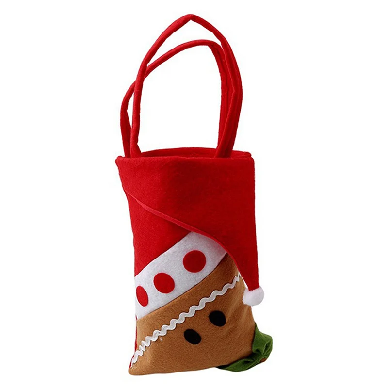 1 шт рождественские подарочные пакеты животные шаблон Санта Клаус конфеты сумки для рождества H1 - Цвет: Bear